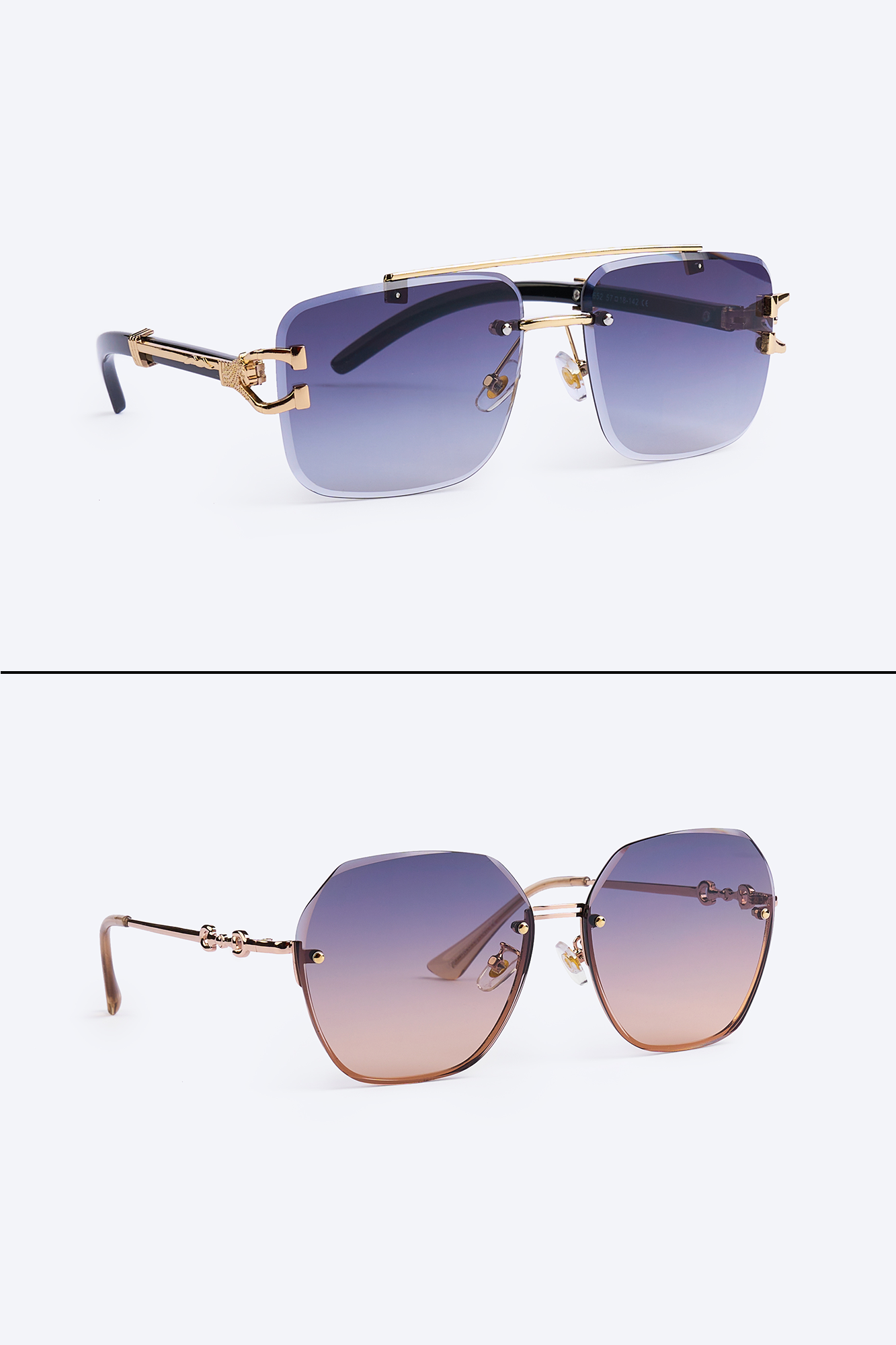 #BryseeQ Set 2 Perechi de Ochelari Barbati + Dama 1+1