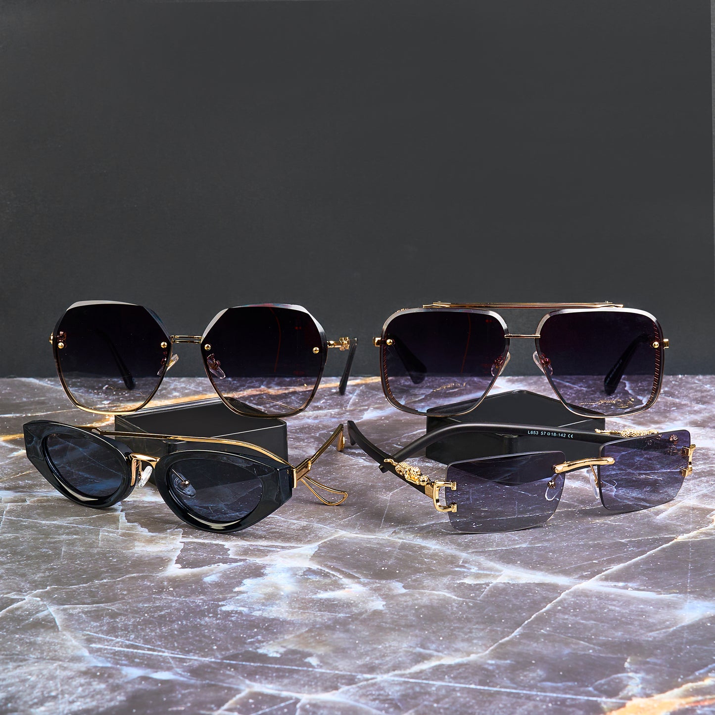 Pachet Premium Ochelari de Soare 2+2