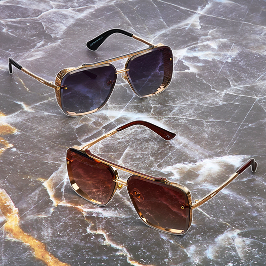 #BryseeK Set 2 Perechi de Ochelari Barbati 1+1