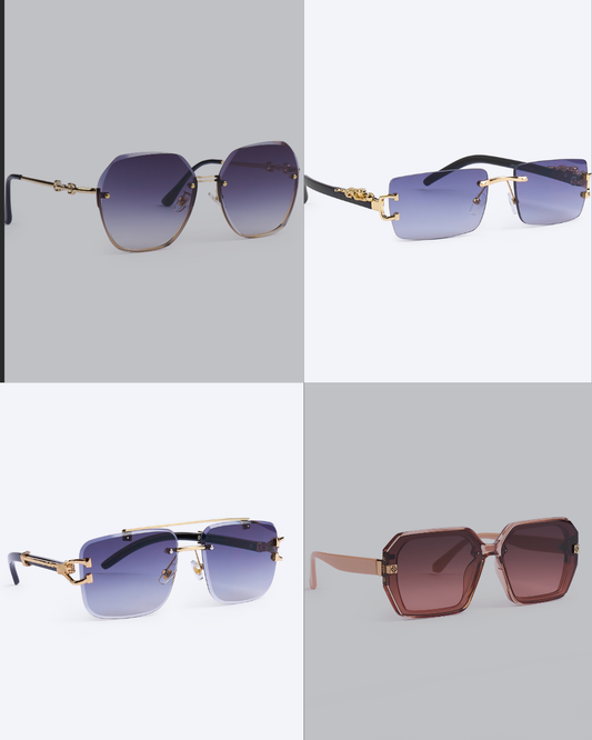 #BryseeB Set 4 Perechi de Ochelari 2 Dama + 2 Barbati