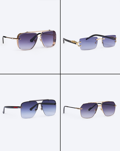 #BryseeV Set 4 Perechi de Ochelari Barbati 2+2